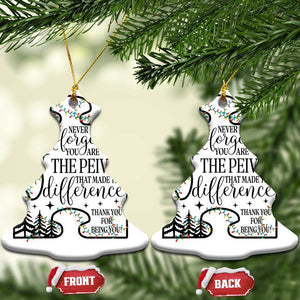 Thank You Gifts Christmas Ornament Never Forget You Are The Piece That Made The Difference TS09 Christmas Tree White Print Your Wear