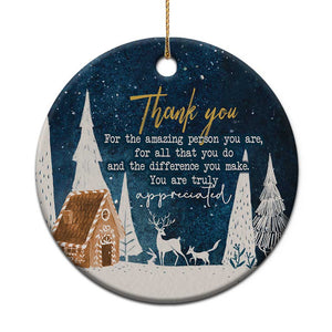 Thank You Gifts Christmas Ornament You Are Truly Appreciated TS09 Print Your Wear