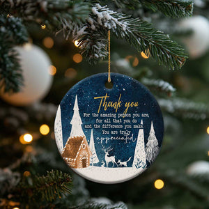 Thank You Gifts Christmas Ornament You Are Truly Appreciated TS09 Print Your Wear