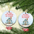 First Xmas New Home New Adventures New Memories Christmas Ornament TS09 Circle Light Blue Print Your Wear