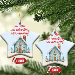 First Xmas New Home New Adventures New Memories Christmas Ornament TS09 Star Light Blue Print Your Wear