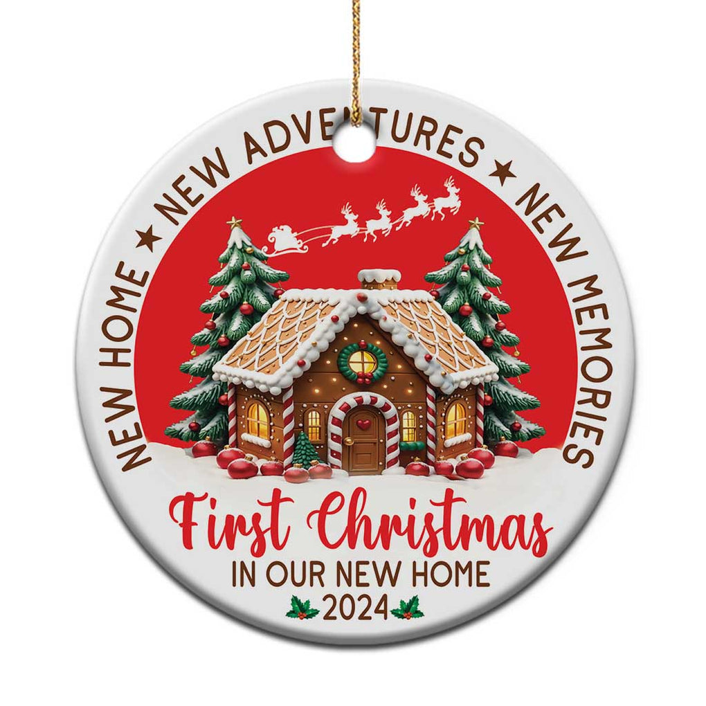 First Christmas In Our New Home Christmas Ornament TS09 Print Your Wear