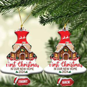 First Christmas In Our New Home Christmas Ornament TS09 Christmas Tree Red Print Your Wear