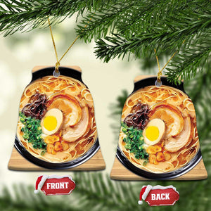 Funny Xmas Ramen Japan Food Lover Christmas Ornament TS09 Bell Flake Ramen Print Your Wear