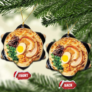 Funny Xmas Ramen Japan Food Lover Christmas Ornament TS09 Snow Flake Ramen Print Your Wear