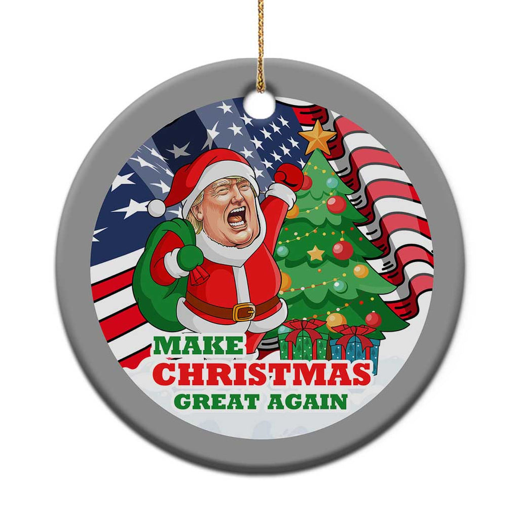 Funny Xmas Trump Christmas Ornament Santa Trump Make Christmas Great Again TS09 Print Your Wear