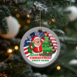 Funny Xmas Trump Christmas Ornament Santa Trump Make Christmas Great Again TS09 Print Your Wear