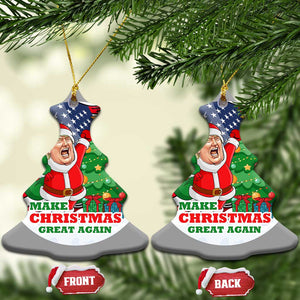 Funny Xmas Trump Christmas Ornament Santa Trump Make Christmas Great Again TS09 Christmas Tree America Flag Print Your Wear