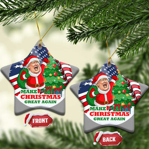 Funny Xmas Trump Christmas Ornament Santa Trump Make Christmas Great Again TS09 Star America Flag Print Your Wear