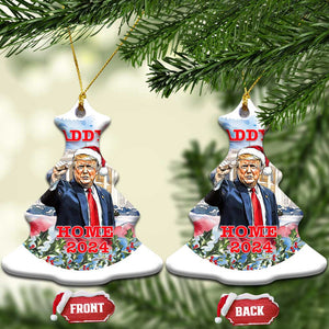 Xmas Trump Daddy's Home Christmas Ornament TS09 Christmas Tree America Flag Print Your Wear