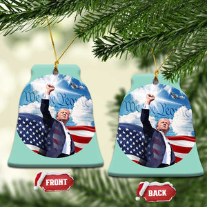 Xmas Trump Patriotic We The People Christmas Ornament TS09 Bell Flake America Flag Print Your Wear