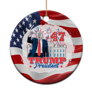 Trump 47 President Patriotic Christmas Ornament TS09 Print Your Wear