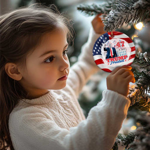 Trump 47 President Patriotic Christmas Ornament TS09 Print Your Wear