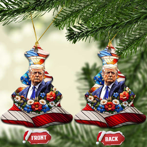 Trump 47 President America Flag Patriotic Christmas Ornament TS09 Christmas Tree America Flag Print Your Wear