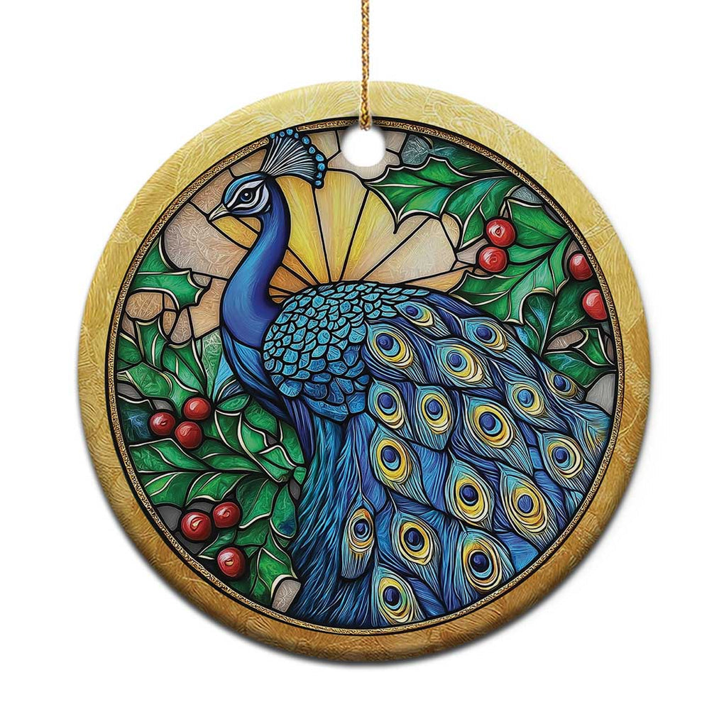 Peacock Christmas Ornament Bird Lover Aesthetic TS09 Print Your Wear