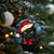 Xmas Santa Black Cat Christmas Ornament TS09 Print Your Wear