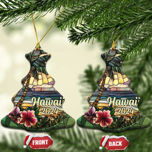 Beach Hibiscus Hawaii 2024 Christmas Ornament TS09 Christmas Tree Hawaii Beach Print Your Wear