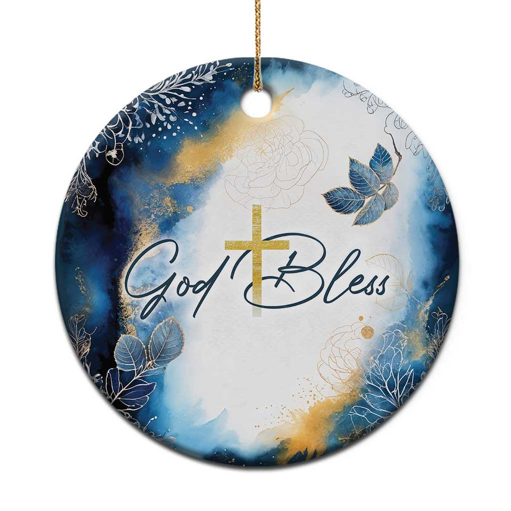 God Bless Christian Christmas Ornament TS09 Print Your Wear