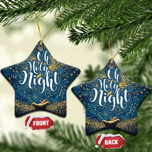 Oh Holly Night Nativity Xmas Christian Christmas Ornament TS09 Star Christmas Eve Print Your Wear