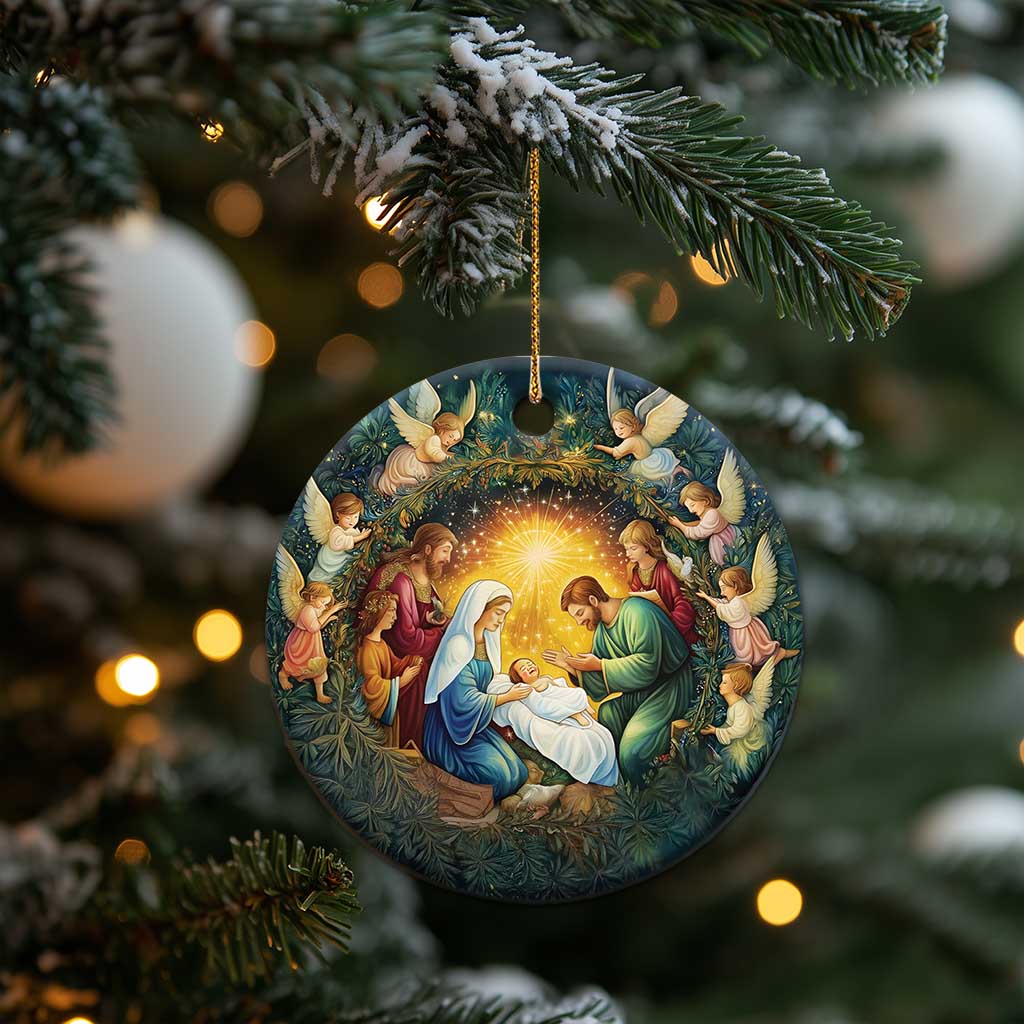 Nativity Christmas Aesthetic Christian Christmas Ornament TS09 Print Your Wear