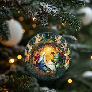 Nativity Christmas Aesthetic Christian Christmas Ornament TS09 Print Your Wear