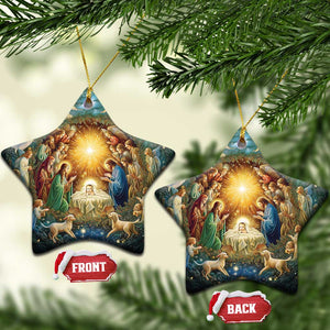 Nativity Christmas Religious Christian Gift Christmas Ornament TS09 Star Christmas Eve Print Your Wear