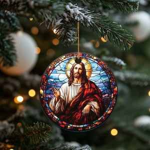 Jesus Religion Christian Christmas Ornament TS09 Print Your Wear