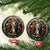 Ave Maria Religion Christian Christmas Ornament TS09 Circle Flowers Print Your Wear