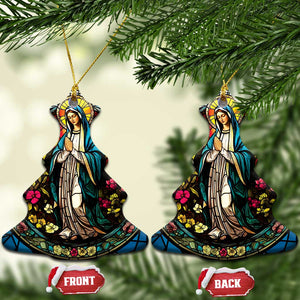 Ave Maria Religion Christian Christmas Ornament TS09 Christmas Tree Flowers Print Your Wear