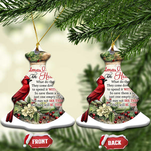 Memorial Christmas Ornament Christmas In Heaven Red Cardinal TS09 Christmas Tree Green Print Your Wear