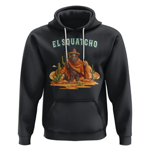 Western Bigfoot Hoodie Funny El Squatcho Poncho Mexican TS09 Black Printyourwear