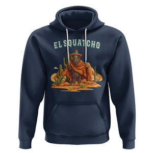 Western Bigfoot Hoodie Funny El Squatcho Poncho Mexican TS09 Navy Printyourwear