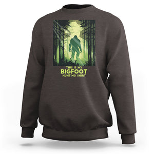 This Is My Hunting Bigfoot Sasquatch Sweatshirt TS09 Dark Chocolate Printyourwear