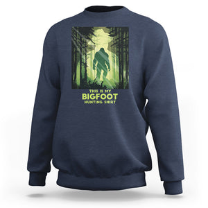 This Is My Hunting Bigfoot Sasquatch Sweatshirt TS09 Navy Printyourwear