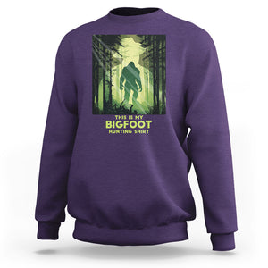 This Is My Hunting Bigfoot Sasquatch Sweatshirt TS09 Purple Printyourwear