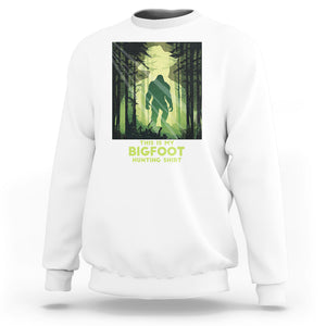 This Is My Hunting Bigfoot Sasquatch Sweatshirt TS09 White Printyourwear
