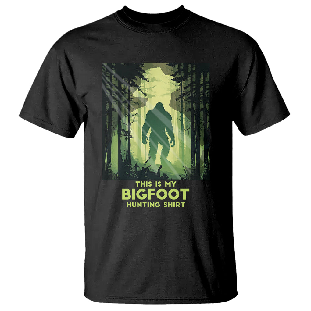 This Is My Hunting Bigfoot Sasquatch T Shirt TS09 Black Printyourwear