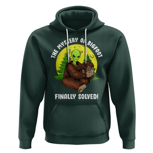 Mystery Of Bigfoot Alien Funny Real Sasquatch Hoodie TS09 Dark Forest Green Printyourwear