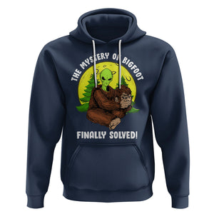 Mystery Of Bigfoot Alien Funny Real Sasquatch Hoodie TS09 Navy Printyourwear