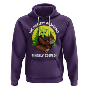 Mystery Of Bigfoot Alien Funny Real Sasquatch Hoodie TS09 Purple Printyourwear