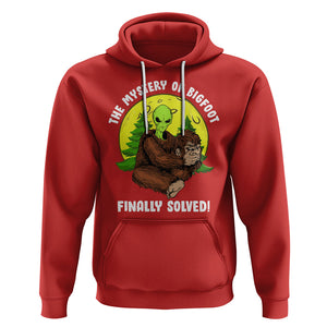 Mystery Of Bigfoot Alien Funny Real Sasquatch Hoodie TS09 Red Printyourwear