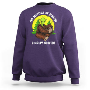 Mystery Of Bigfoot Alien Funny Real Sasquatch Sweatshirt TS09 Purple Printyourwear