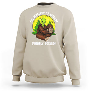 Mystery Of Bigfoot Alien Funny Real Sasquatch Sweatshirt TS09 Sand Printyourwear