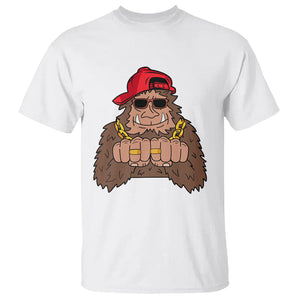 Funny Bigfoot Gangster Hip Hop Rock N Roll T Shirt TS09 White Printyourwear