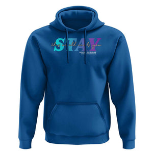 Suicide Prevention Hoodie This World Needs You Call Or Text 988 TS09 Royal Blue Print Your Wear