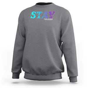 Suicide Prevention Sweatshirt This World Needs You Call Or Text 988 TS09 Charcoal Print Your Wear