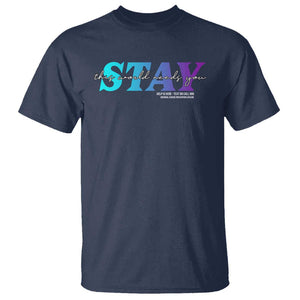 Suicide Prevention T Shirt This World Needs You Call Or Text 988 TS09 Navy Print Your Wear