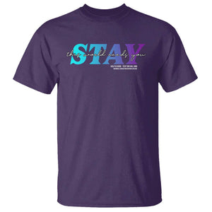 Suicide Prevention T Shirt This World Needs You Call Or Text 988 TS09 Purple Print Your Wear