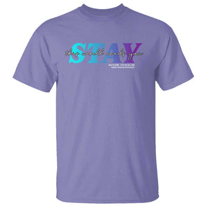 Suicide Prevention T Shirt This World Needs You Call Or Text 988 TS09 Violet Print Your Wear