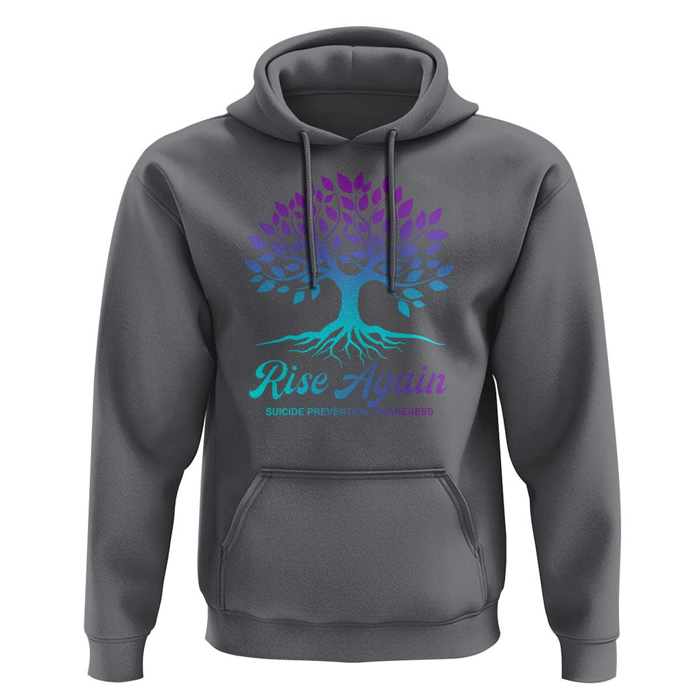 Suicide Prevention Rise Again Hoodie TS09 Charcoal Print Your Wear